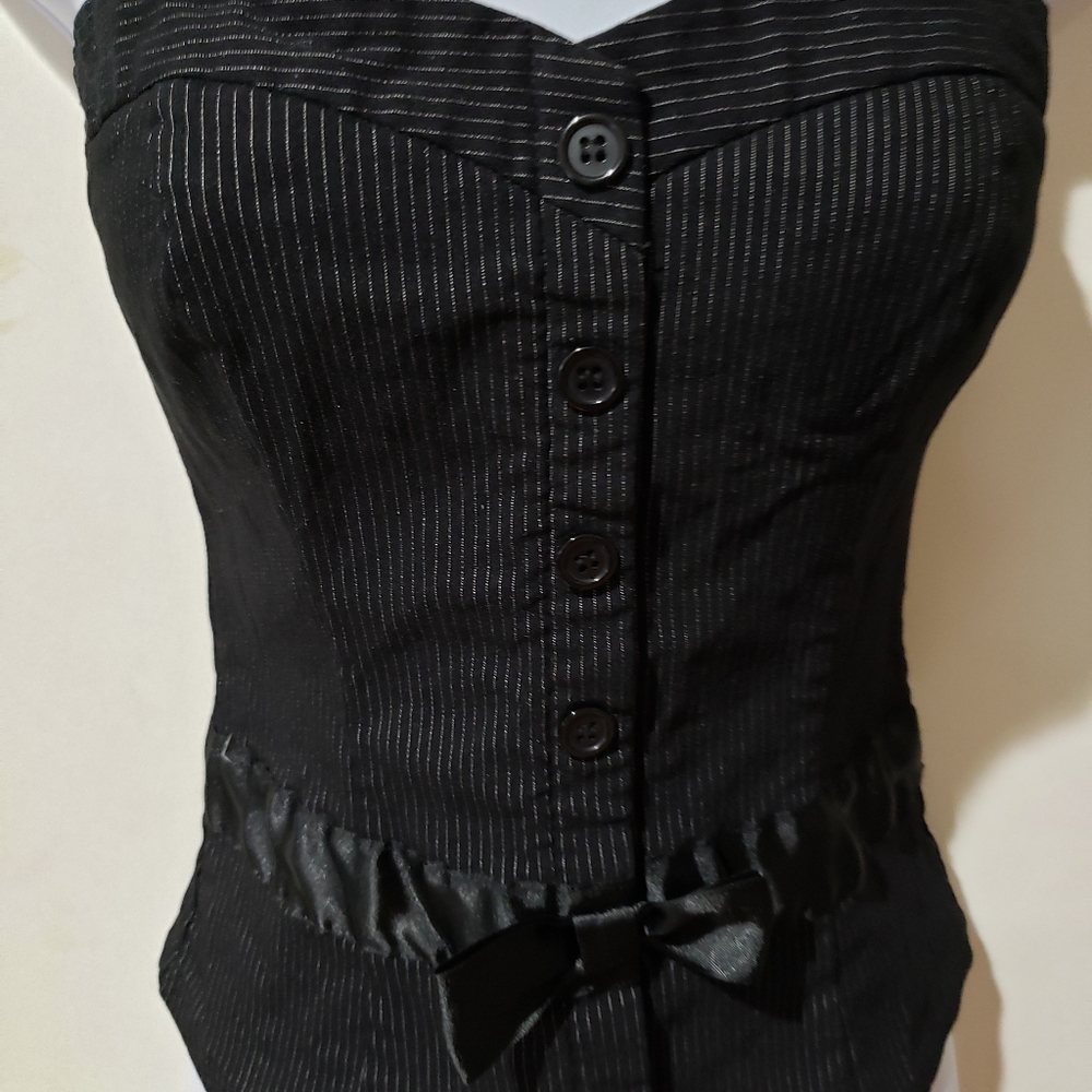 Oboe size small Black strapless top